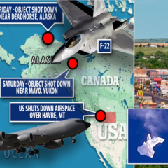 US fighter jet shoots down unidentified, cylindrical object over Canada